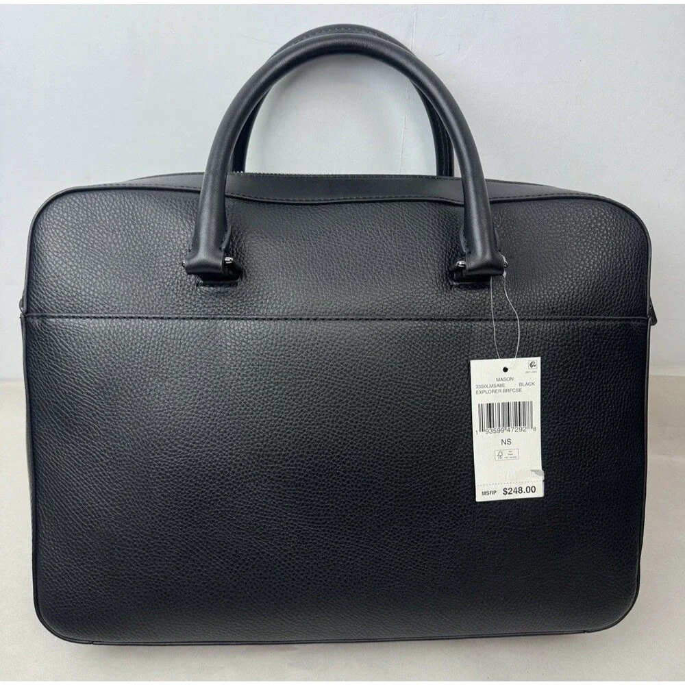 Michael Kors Mason Leather Explorer Briefcase